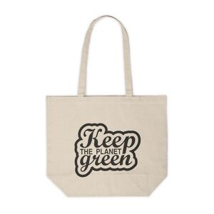 Keep The Planet Green Custom Canvas Tote Bag